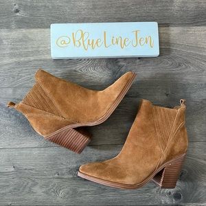 **sold**Marc Fisher Gadri Pointed Toe Suede Booties NWOT